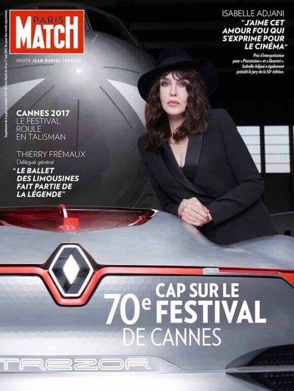 Isabelle Adjani en couverture d'un mini-numéro de Paris Match.