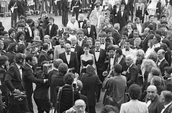 Isabelle Adjani lors de la projection de l'Eté meurtrier à Cannes en 1983.