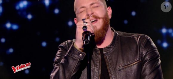 Nicola Cavallaro dans "The Voice 6" le 13 mai 2017 sur TF1.