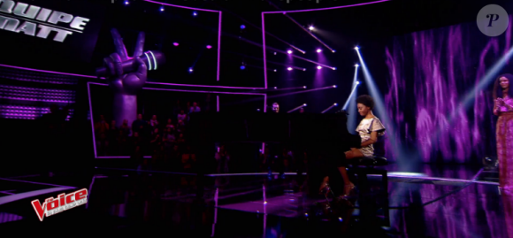 Ann-Shirley dans "The Voice 6" le 13 mai 2017 sur TF1.