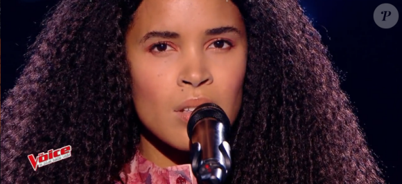 Andréa Durand dans "The Voice 6" le 13 mai 2017 sur TF1.