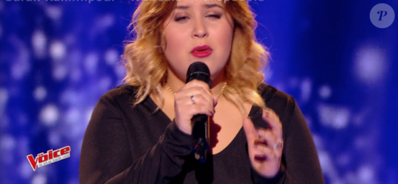 Karla dans "The Voice 6" le 13 mai 2017 sur TF1.