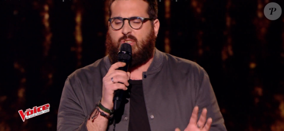 Vincent dans "The Voice 6" le 13 mai 2017 sur TF1.