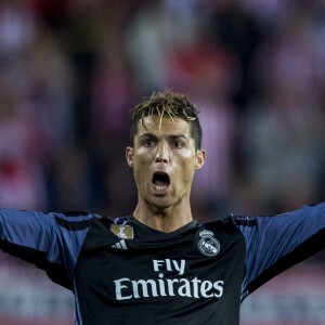Cristiano Ronaldo lors du match de Ligue des Champions, Demi-finale, Atlético Madrid - Real Madrid au stade Vicente Calderon à Madrid, le 10 mai 2017.