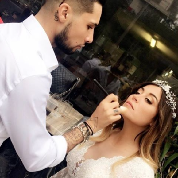 Anaïs Camizuli et Eddy le 13 mai 2017, à l'occasion du mariage de la première avec un certain Sultan.