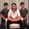 Les enfants de Céline Dion, René-Charles, Nelson et Eddy, lui souhaitent une bonne fête des mères, sur Instagram, le 14 mai 2017