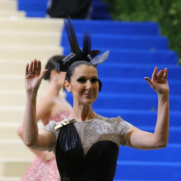 Celine Dion à la soirée MET 2017 Costume Institute Gala sur le thème de "Rei Kawakubo/Comme des Garçons: Art Of The In-Between" à New York au Club Standard, le 1er mai 2017 © Sonia Moskowitz/Globe Photos via Zuma/Bestimage