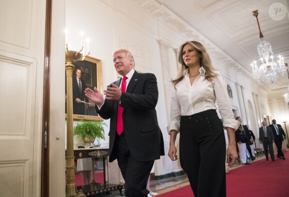 Donald et Melania Trump à la Maison Blanche. Washington, le 12 mai 2017.