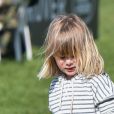  Mia Tindall à Gatcombe Park lors d'un concours complet auquel participait sa mère Zara Phillips, le 26 mars 2017. 