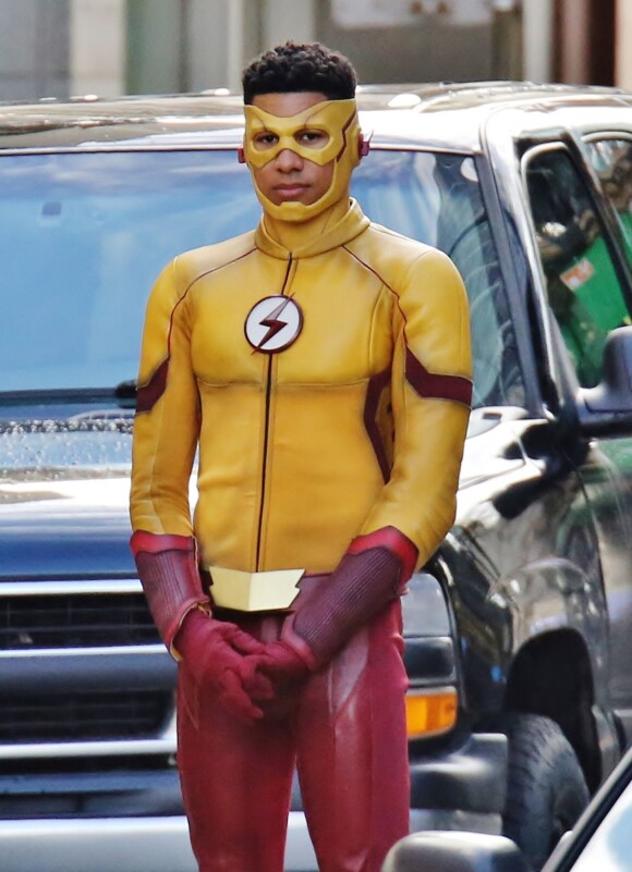 Exclusif - Keiynan Lonsdale sur le tournage de la série 'The Flash' à Vancouver, Canada, le 20 février 2017.