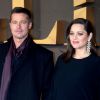 Brad Pitt et Marion Cotillard enceinte à la première de 'Alliés' ('Allied') aux cinémas Odeon à Leicester Square à Londres, le 21 novembre 2016