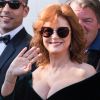 Susan Sarandon à l'ouverture du 70e Festival de Cannes. Cannes, le 17 mai 2017.