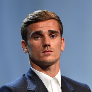 Antoine Griezmann lors de la remise des trophées UEFA du Championnat d'Europe 2016. Monaco, le 25 août 2016.