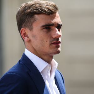 Antoine Griezmann - François Hollande reçoit l'équipe de France de football après la défaite en finale de l'Euro contre le Portugal au Palais de l'Elysée à Paris le 11 juillet 2016. © Cyril Moreau/Bestimage