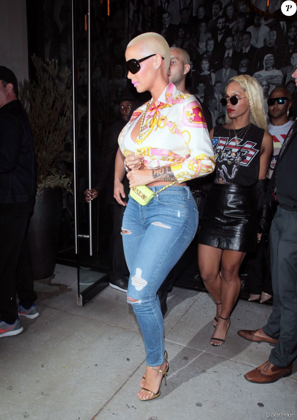 Amber Rose est allée diner au restaurant Catch à West Hollywood, le 29