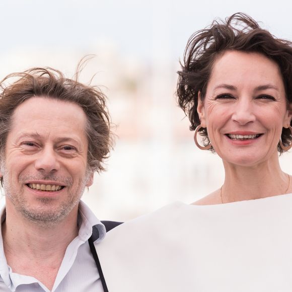 Mathieu Amalric et Jeanne Balibar au photocall de "Barbara" lors du 70ème Festival International du Film de Cannes, le 18 mai 2017. © Borde-Jacovides-Moreau/Bestimage