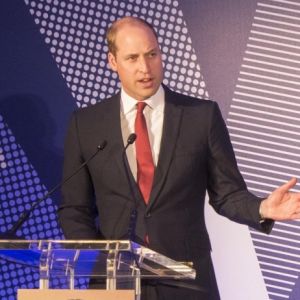 Le prince William, duc de Cambridge et le prince Harry lors de la remise des prix du "The Diana award" à Londres le 18 mai 2017