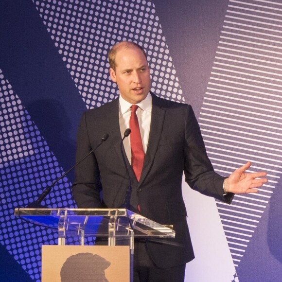 Le prince William, duc de Cambridge et le prince Harry lors de la remise des prix du "The Diana award" à Londres le 18 mai 2017