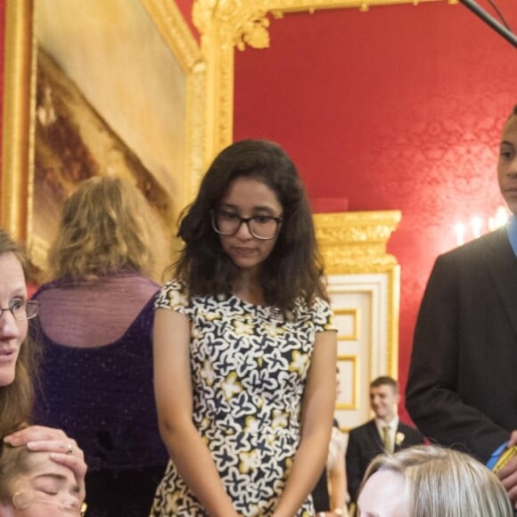 Le prince William, duc de Cambridge et le prince Harry lors de la remise des prix du "The Diana award" à Londres le 18 mai 2017