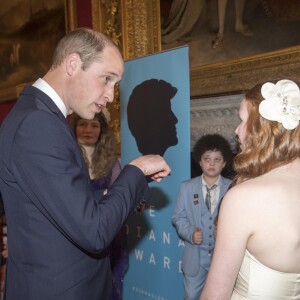 Le prince William, duc de Cambridge et le prince Harry lors de la remise des prix du "The Diana award" à Londres le 18 mai 2017