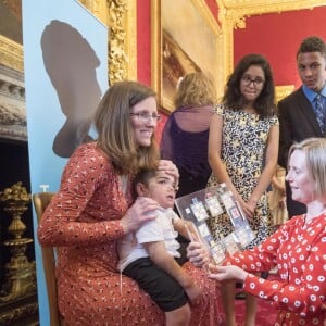 Le prince William, duc de Cambridge et le prince Harry lors de la remise des prix du "The Diana award" à Londres le 18 mai 2017