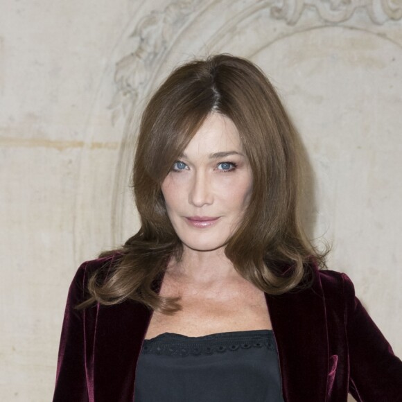 Carla Bruni-Sarkozy au défilé de mode "Christian Dior", collection prêt-à-porter Printemps-Eté 2017 à Paris, le 30 septembre 2016. © Olivier Borde/Bestimage