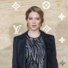 Léa Seydoux - Photocall - Cocktail du dîner de présentation de la nouvelle collection Vuitton "Masters, Les Grands Maîtres" en collaboration avec Jeff Koons au Louvre à Paris, le 11 avril 2017. © Olivier Borde/Bestimage
