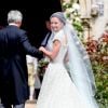 Pippa Middleton et son père Michael Middleton - Mariage de Pippa Middleton et James Matthews, en l'église St Mark's, à Englefield, Berkshire, Royaume Uni, le 20 mai 2017.