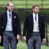 Le prince William, duc de Cambridge et son frère le prince Harry - Mariage de Pippa Middleton et James Matthews, en l'église St Mark's, à Englefield, Berkshire, Royaume Uni, le 20 mai 2017.