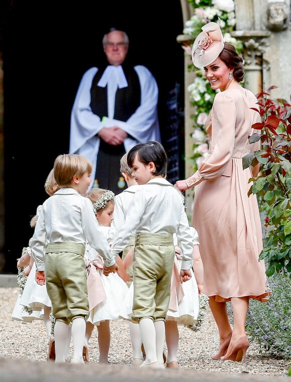 Catherine (Kate) Middleton, duchesse de Cambridge - Mariage de Pippa Middleton et James Matthews, en l'église St Mark's, à Englefield, Berkshire, Royaume Uni, le 20 mai 2017.