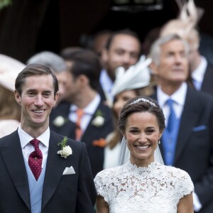 Pippa Middleton et son mari James Matthews - Mariage de Pippa Middleton et James Matthews, en l'église St Mark, à Englefield, Berkshire, Royaume Uni, le 20 mai 2017.