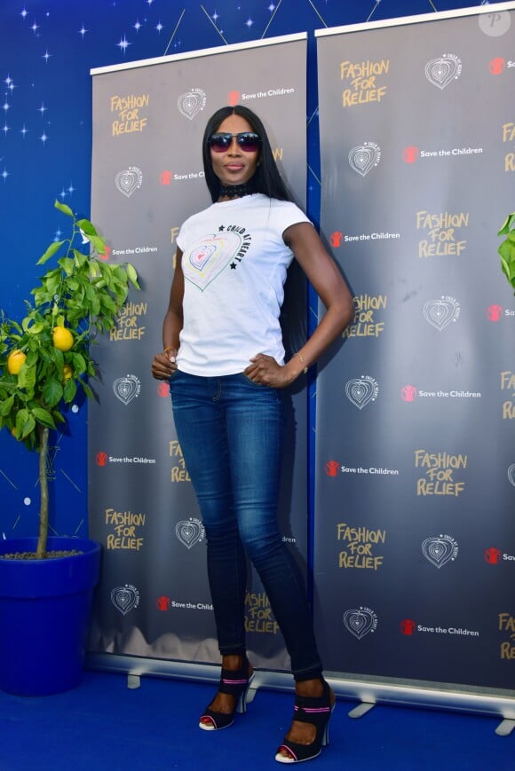 Naomi Campbell - Photocall du défilé de mode de sa fondation, Fashion For Relief, à l'Hôtel Five Seas en marge du 70e Festival de Cannes. Le 20 mai 2017. © Giancarlo Gorassini/Bestimage