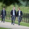 Le prince Harry a assisté le 20 mai 2017 au mariage de Pippa Middleton et James Matthews à l'église St Mark d'Englefield sans sa compagne Meghan Markle, qui attendait à Englefield House non loin de là et a ensuite pris part avec lui à la fête chez les Middleton, à Bucklebury.