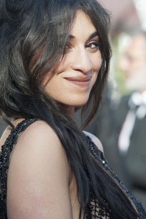 Camélia Jordana à la montée des marches de la soirée du 70e Anniversaire du Festival International du Film de Cannes, le 23 mai 2017. © Pierre Perusseau/Bestimage