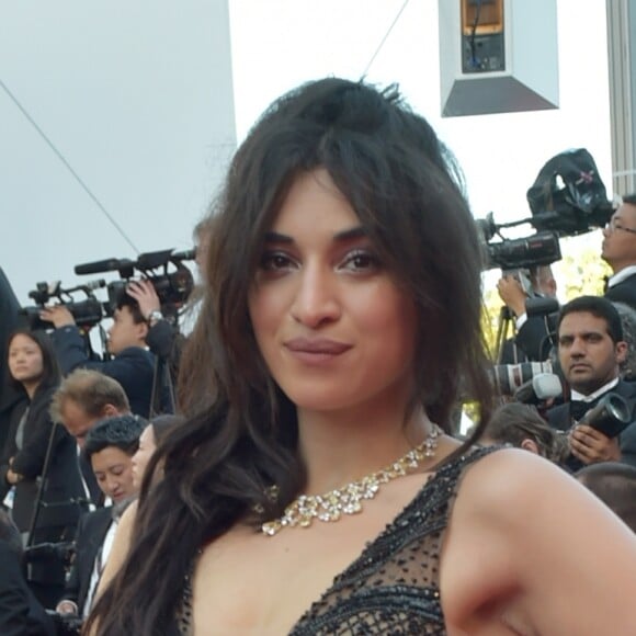 Camélia Jordana à la montée des marches de la soirée du 70e Anniversaire du Festival International du Film de Cannes, le 23 mai 2017. © Giancarlo Gorassini/Bestimage