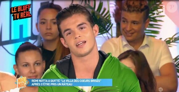 Julien Castaldi évoque sa perte de poids sur le plateau du Mad Mag de NRJ12 le 24 mai 2017.