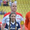 Le prince Albert de Monaco - Traditionnel match de football caritatif opposant l'A.S. Star Team for Children à l'Association Mondiale des Pilotes de F1, au stade Louis II, à Monaco, le 23 mai 2017. © Michael Alesi/Bestimage