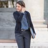 Najat Vallaud-Belkacem, ministre de l'éducation nationale, de l'enseignement supérieur et de la recherche  - Sorties du conseil des ministres au palais de l'Elysée à Paris, le 26 avril 2017. © Pierre Pérusseau/Bestimage