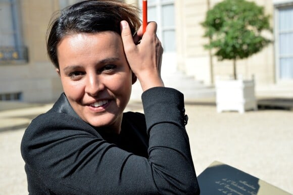 Najat Vallaud-Belkacem - Dernier conseil des ministres de la présidence de François Hollande au palais de l'Elysée à Paris. Le 10 mai 2017 © Veeren / Bestimage