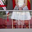 La reine Letizia et le roi Felipe VI d'Espagne lors de la Journée nationale des forces armées à Guadalajara le 27 mai 2017