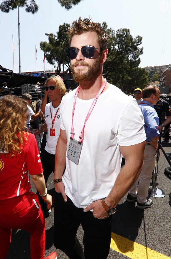 Chris Hemsworth - 75e Grand Prix F1 de Monaco, le 28 mai 2017.