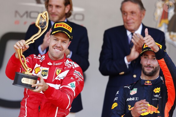 Sebastian Vettel, Daniel Ricciardo - 75e Grand Prix F1 de Monaco, le 28 mai 2017.