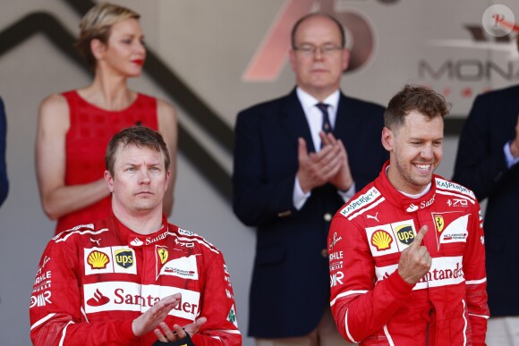 Kimi Räikkönen, Sebastian Vettel - 75e Grand Prix F1 de Monaco, le 28 mai 2017.