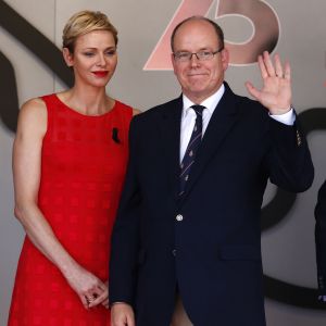 Le prince Albert II de Monaco et la princesse Charlène - 75e Grand Prix F1 de Monaco, le 28 mai 2017.