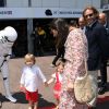 Andréa Casiraghi avec sa femme Tatiana Santo Domingo et leurs enfants Alexandre et India - 75e Grand Prix F1 de Monaco, le 28 mai 2017. © Michael Alesi / Bestimage