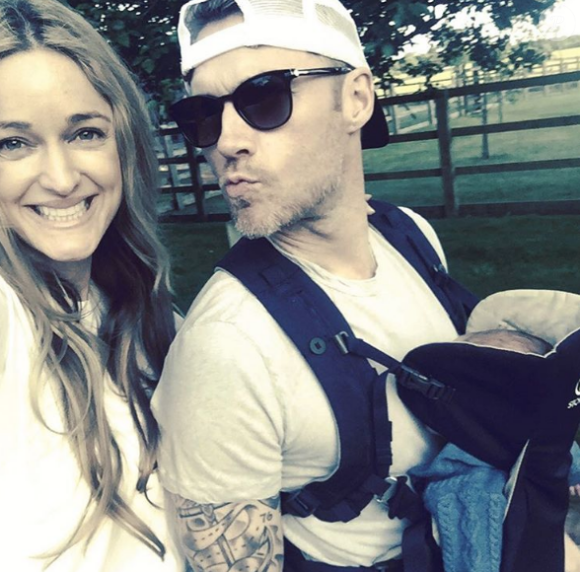 Ronan Keating et sa femme Storm ainsi que leur fils Cooper - Photo publiée sur Instagram au mois de mai 2017