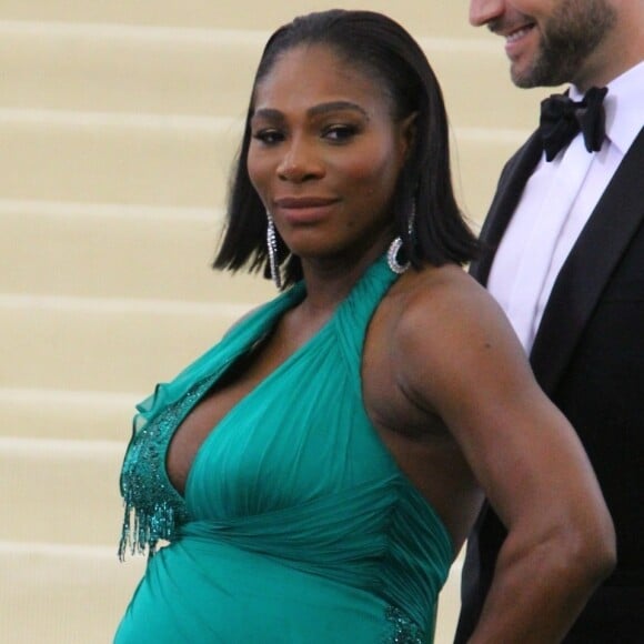 Serena Williams enceinte - Les célébrités arrivent au MET 2017 Costume Institute Gala sur le thème de "Rei Kawakubo/Comme des Garçons: Art Of The In-Between" à New York, le 1er mai 2017 © CPA/Bestimage