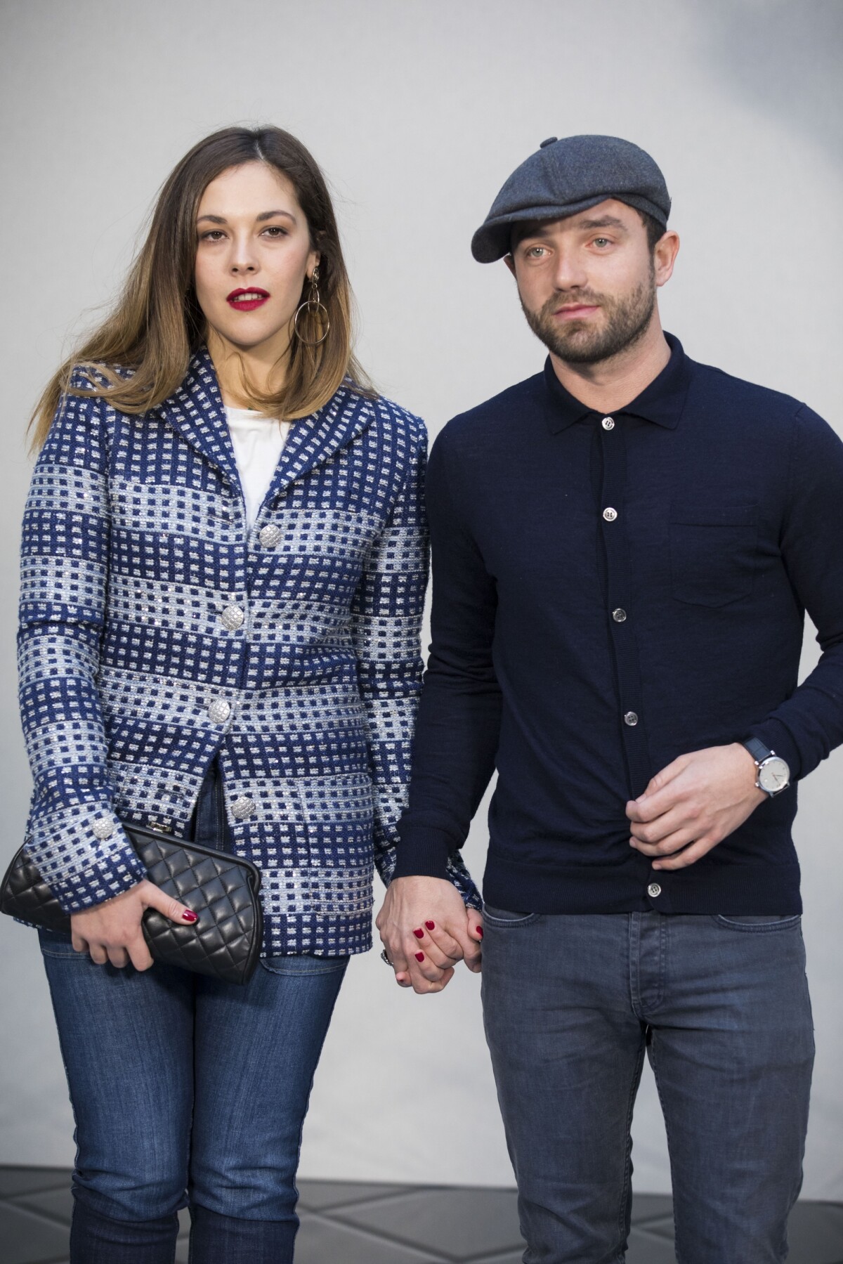 Photo Alysson Paradis et son compagnon Guillaume Gouix Photocall du 2ème défilé de mode Photo Alysson Paradis et son compagnon Guillaume Gouix Photocall du 2ème défilé de mode