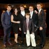 La famille Jonas au complet lors d'une présentation de film le 21 juin 2010.