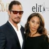 Chris Cornell et sa femme Vicky Karayiannis lors de la première "The Promise" à Hollywood, le 12 avril 2017. Deux semaines après sa mort le 18 mai 2017 à Détroit, le rapport d'analyses toxicologiques a révélé que le rockeur de Soundgarden et Audioslave avait plusieurs substances médicamenteuses dans l'organisme. © CPA/Bestimage